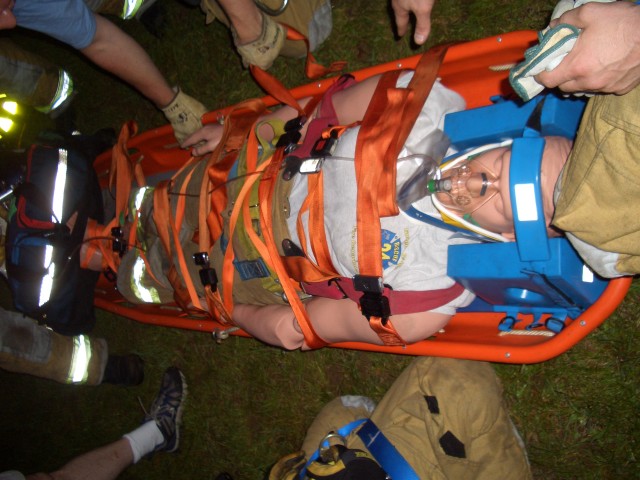 GBFD practice Low Angle Rescue